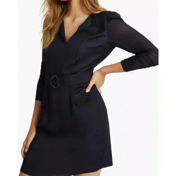Reiss Addison Shift Dress Navy Size 10 - Picture 1 of 16